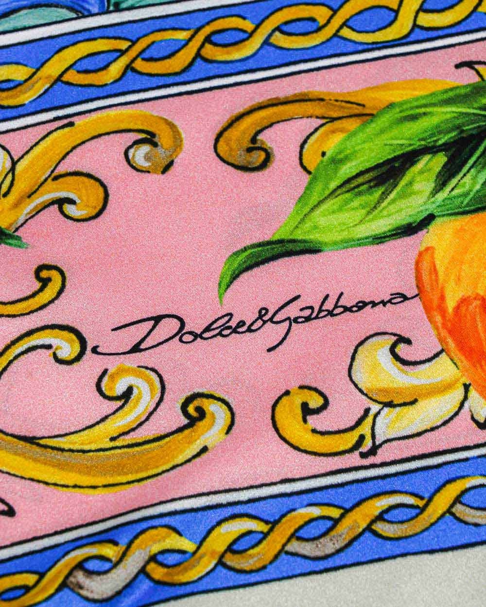 Dolce & Gabbana Printed Scarf In Multicolor