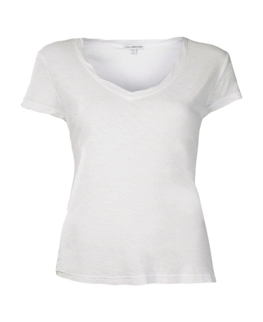 James Perse Twist Seam T-shirt In White