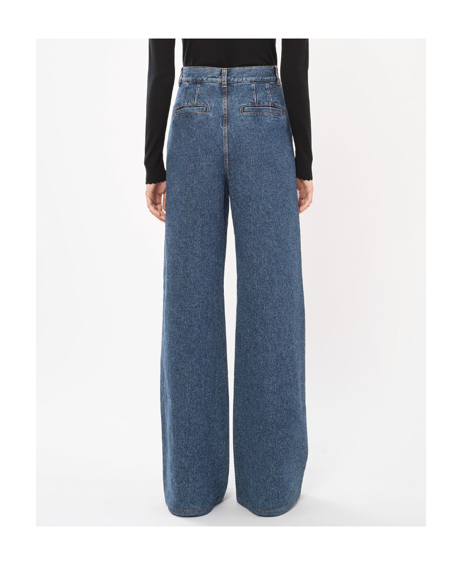 Chloé High-rise Wide-leg Jeans In Blue