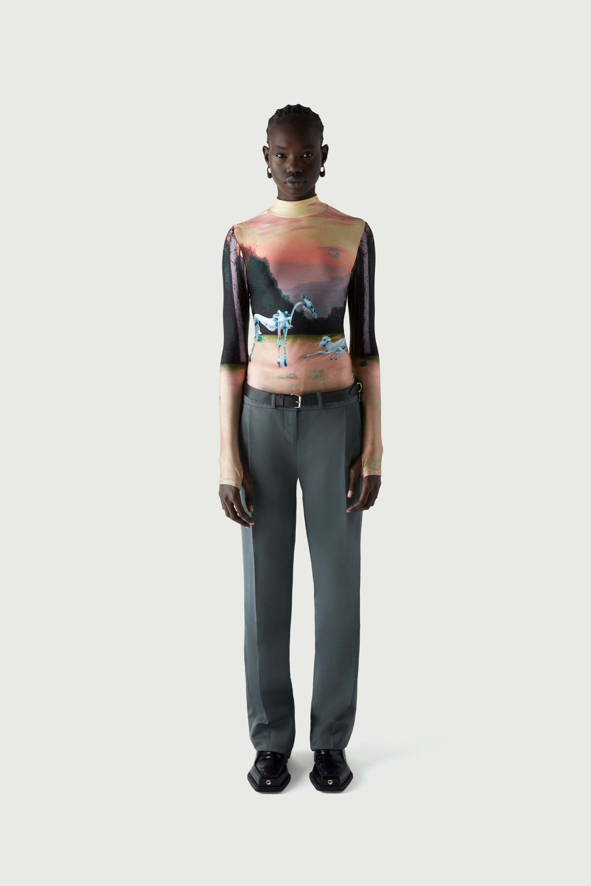Coperni Graphic-print High-neck Top