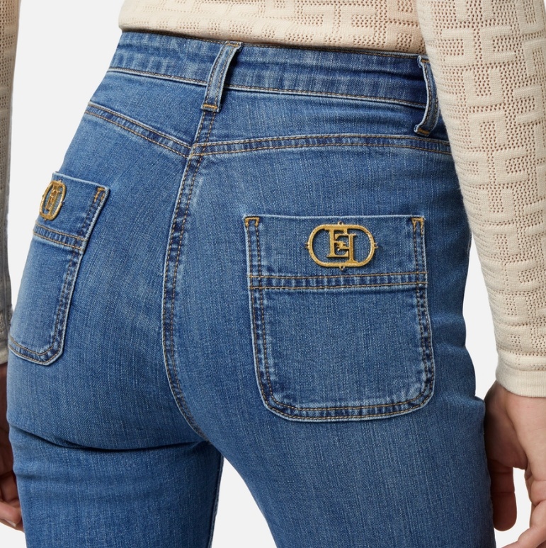 Elisabetta Franchi Jeans In Blue