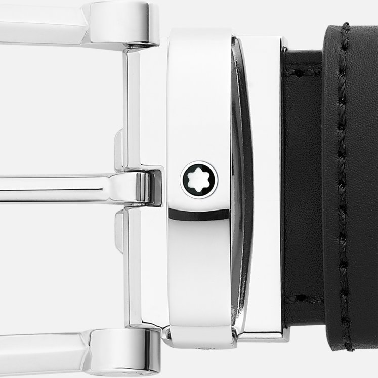 Montblanc Logo Belt In Black