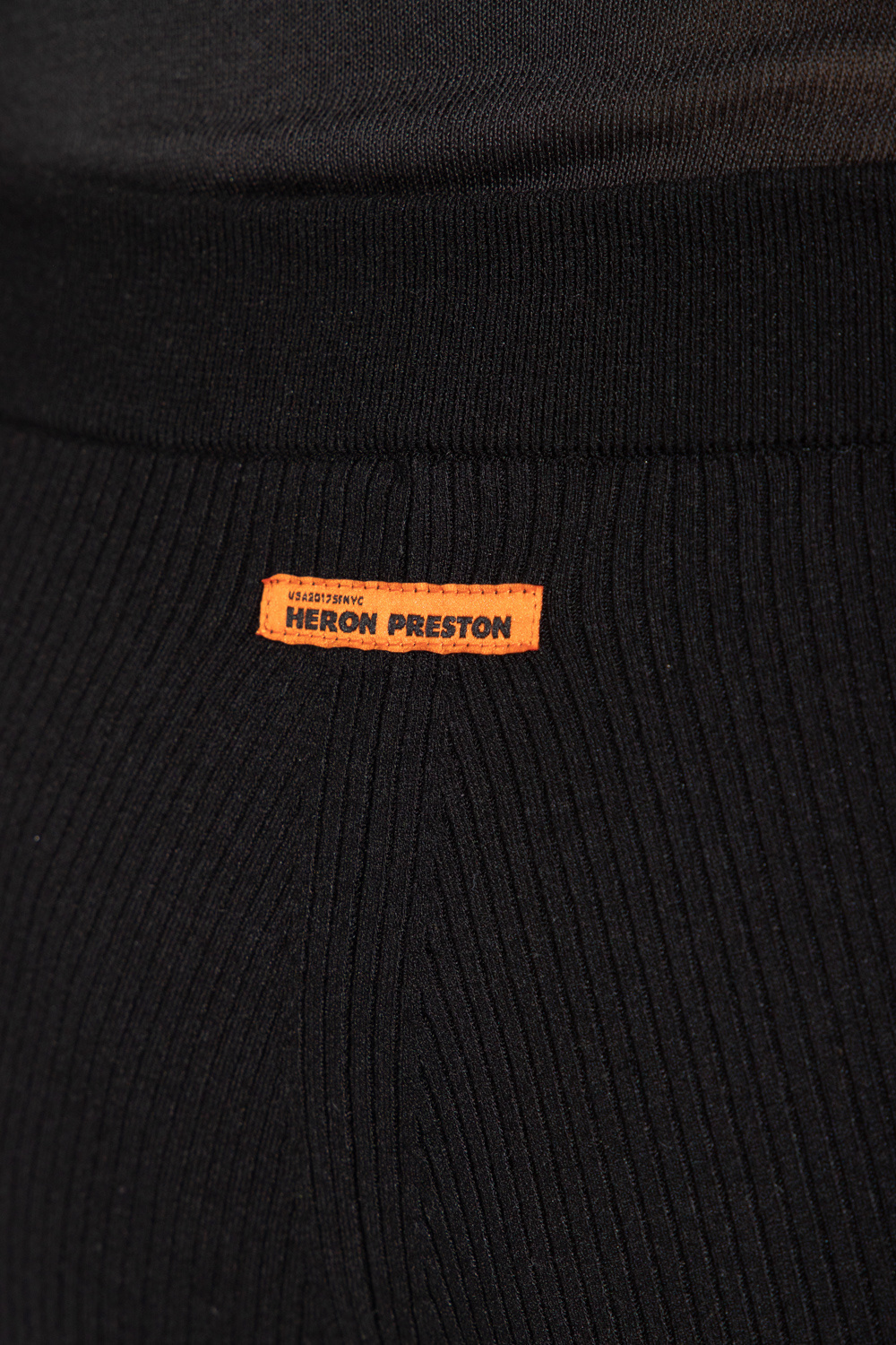 Shop Heron Preston Flared Knitted Trousers In Black