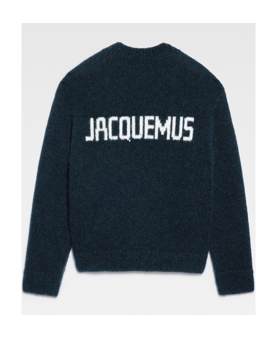 Jacquemus La Maille Pavane Jacquard Jumper In Black