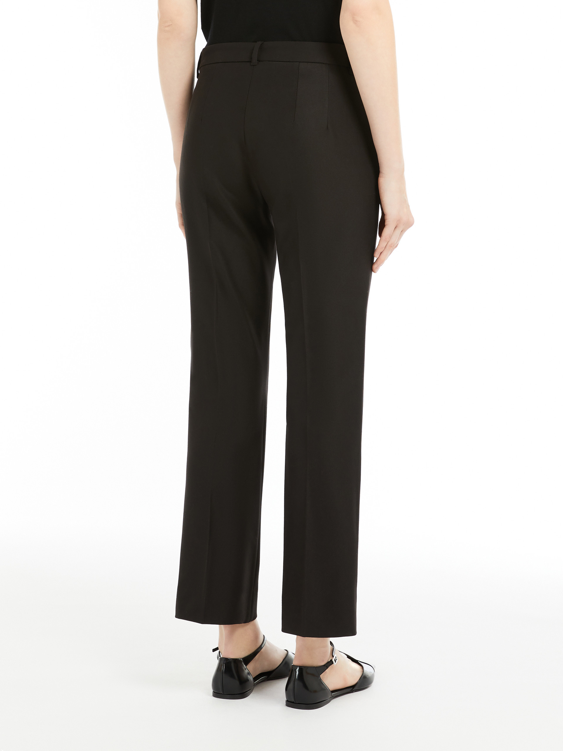 Max Mara Belt-loop Casual Pants In Black