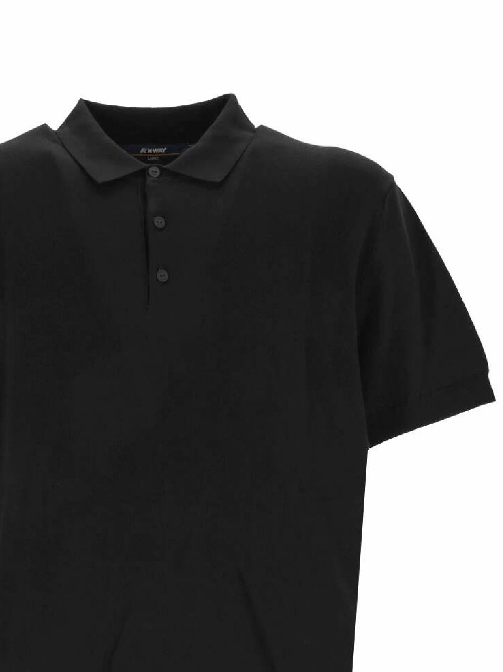 Shop K-way Short-sleeved Polo Shirt In Black