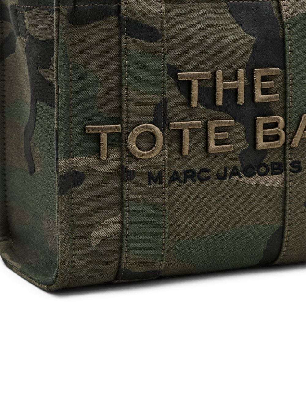 Marc Jacobs Womens Camo Multi The Camo Jacquard Medium Tote Bag In Black