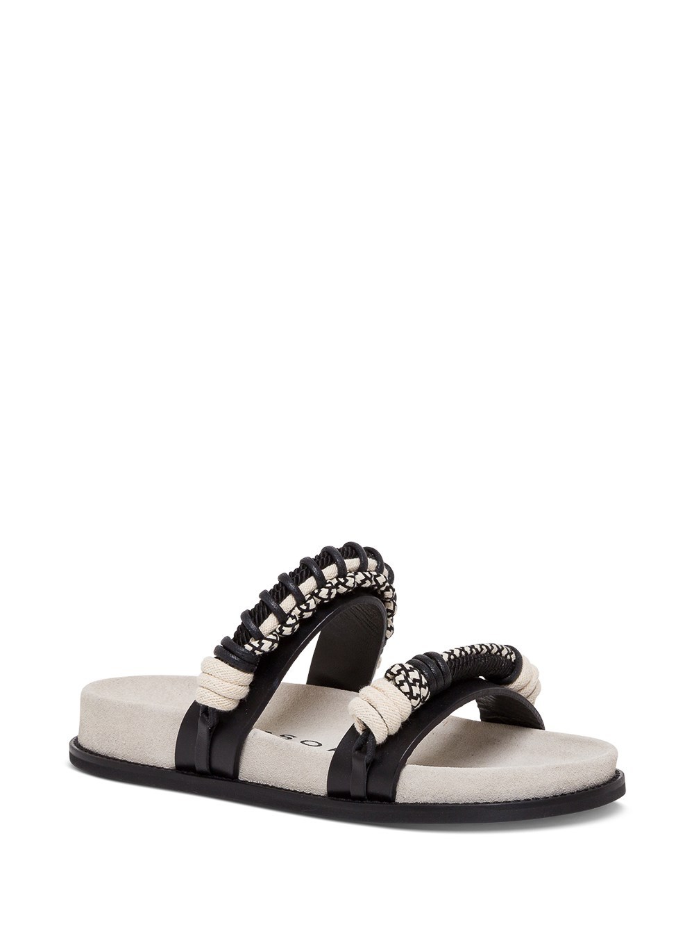 Shop Philosophy Di Lorenzo Serafini Embellished Rope Slides In White