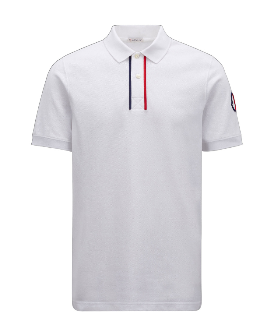 MONCLER TRICOLOUR POLO SHIRT