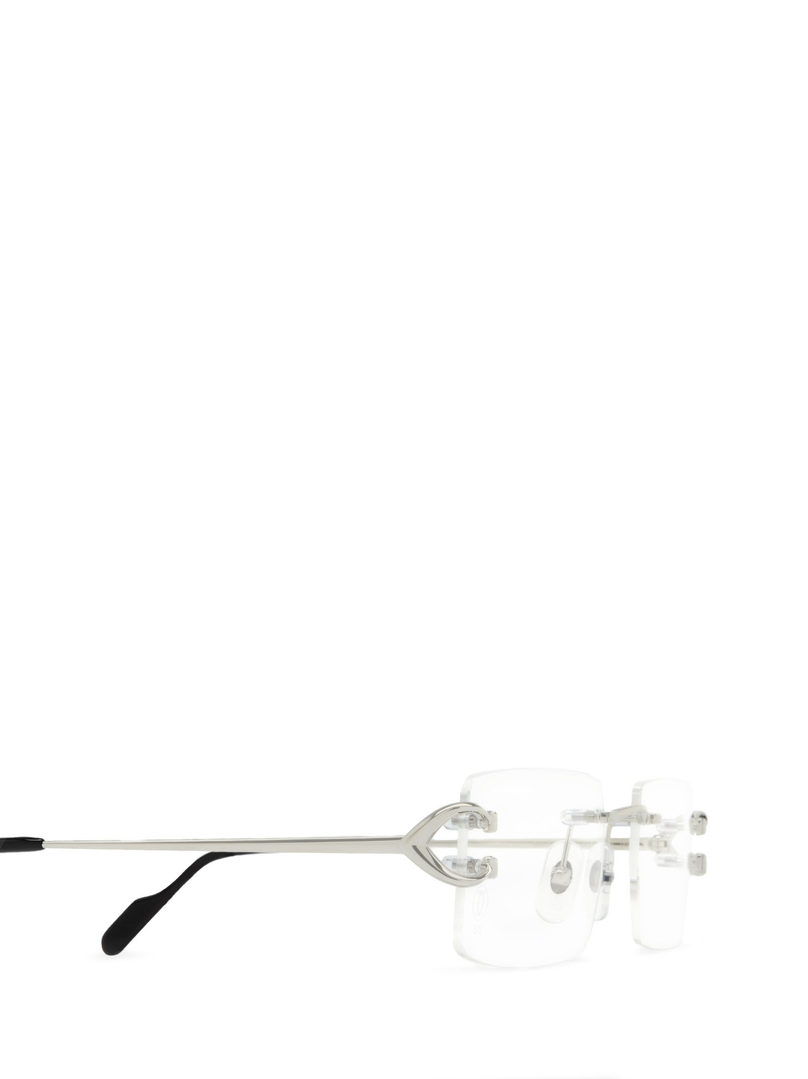 Cartier Rectangle Frame Glasses In White