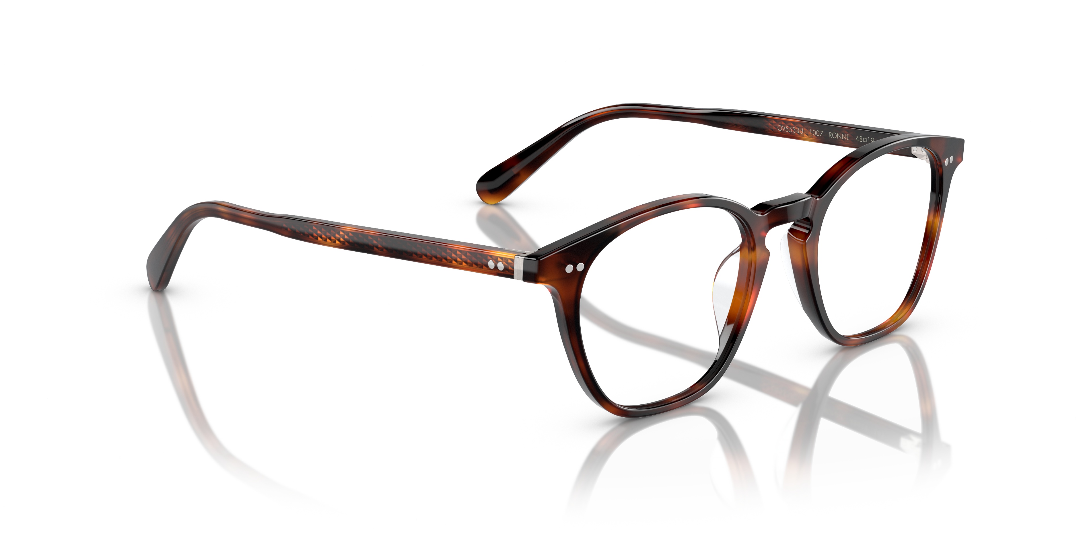 Oliver Peoples Ronne Pantos-frame Glasses In Black