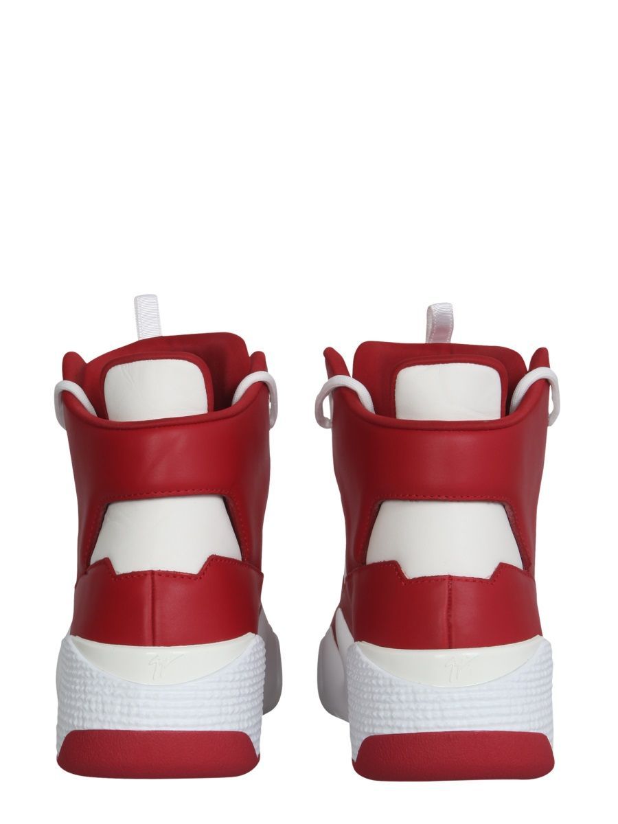 Shop Giuseppe Zanotti Talon High-top Sneakers In Red
