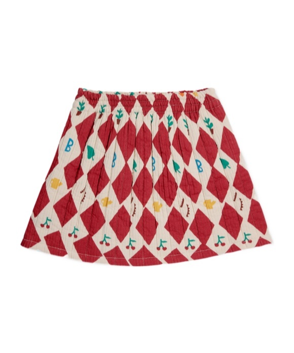 Bobo Choses Harlequin Skirt In Red