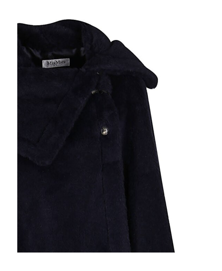 Max Mara Loose Cloak In Black