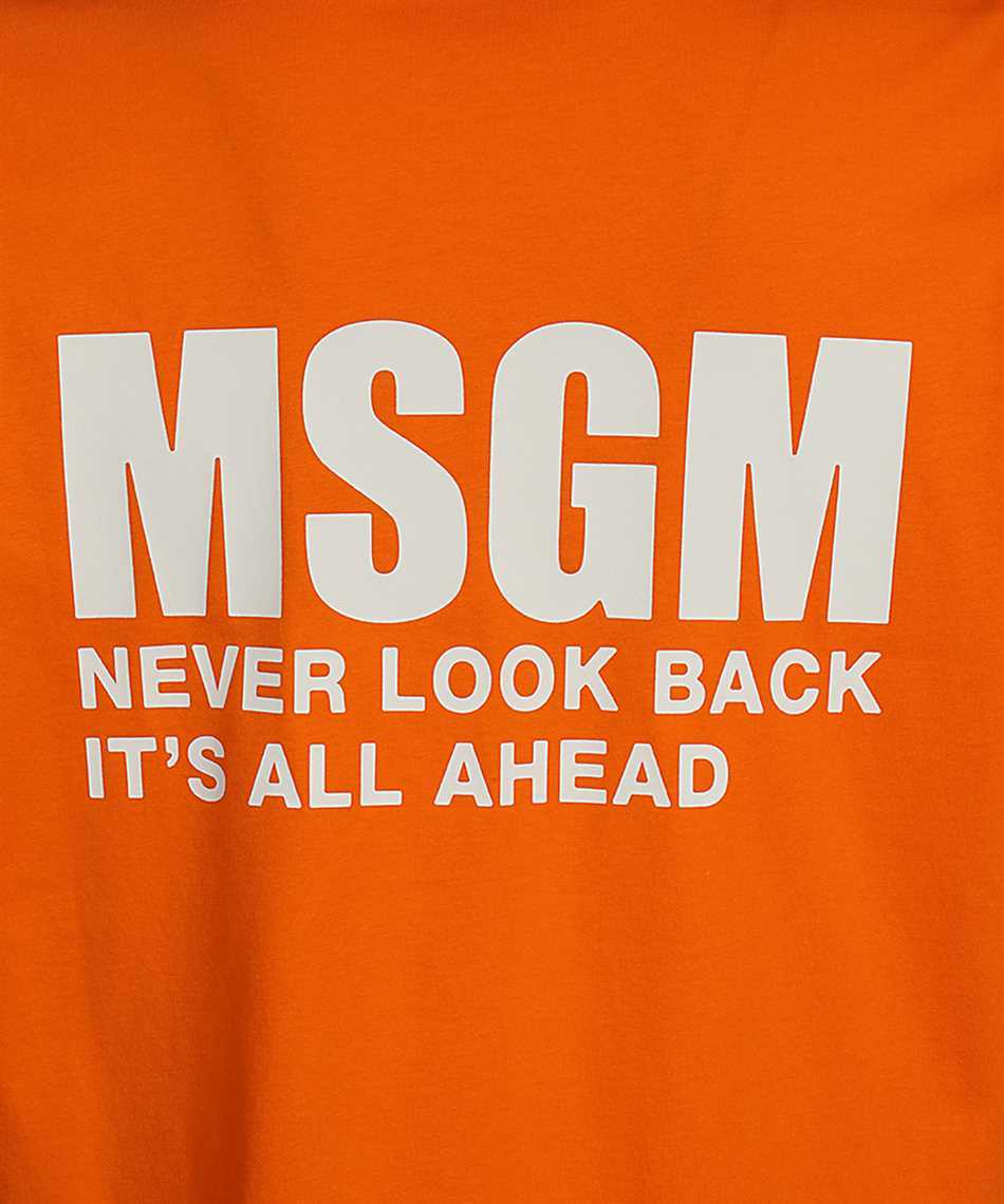 Msgm Short-sleeved T-shirt In Orange