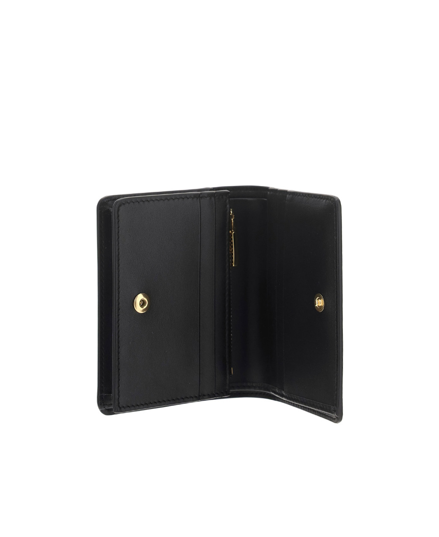 Dolce & Gabbana Logo-plaque Bi-fold Wallet In Black