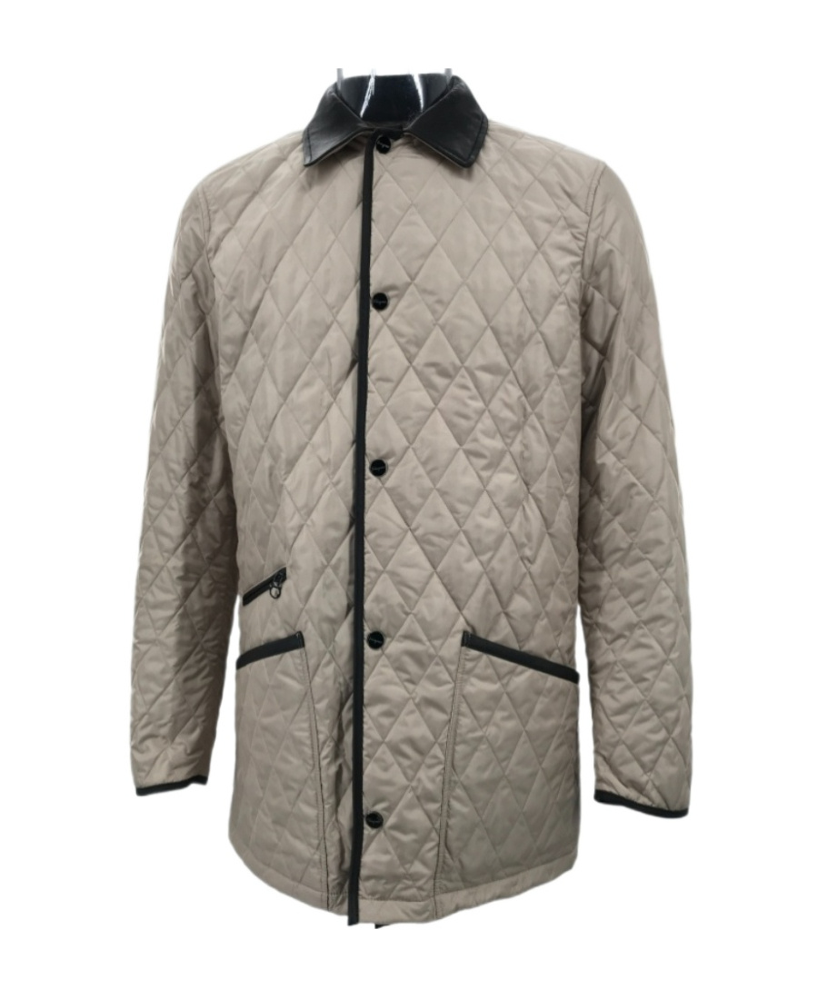 Ferragamo Lapel Quilted Cotton Suit In Nude