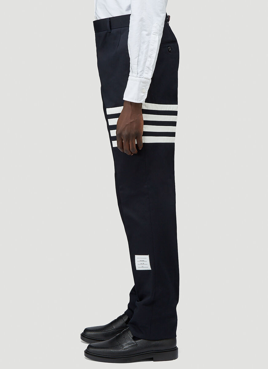 Thom Browne Classic Pants With Martingale In Black