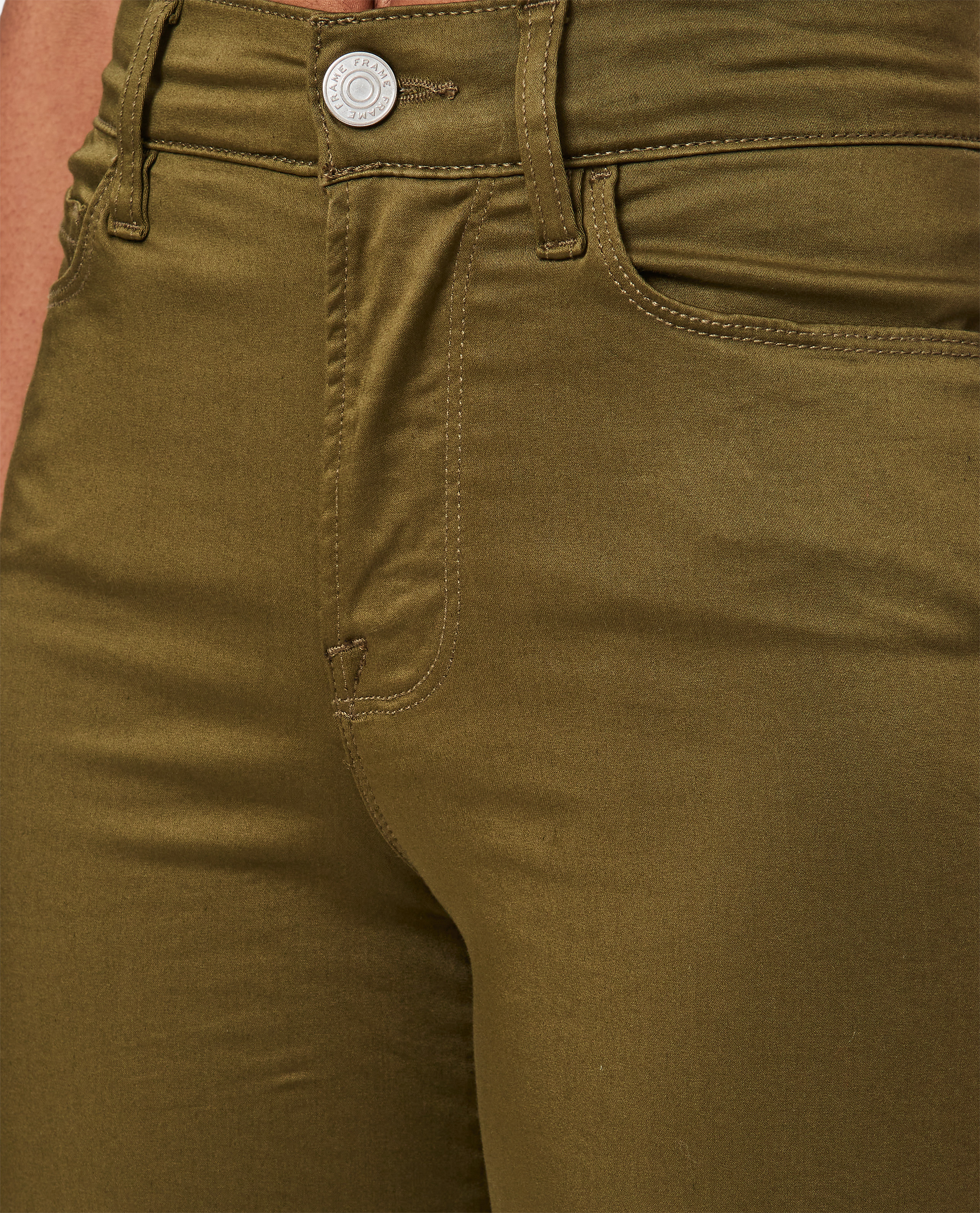 Shop Frame Le Pixie Palazzo Wide-leg Jeans In Green
