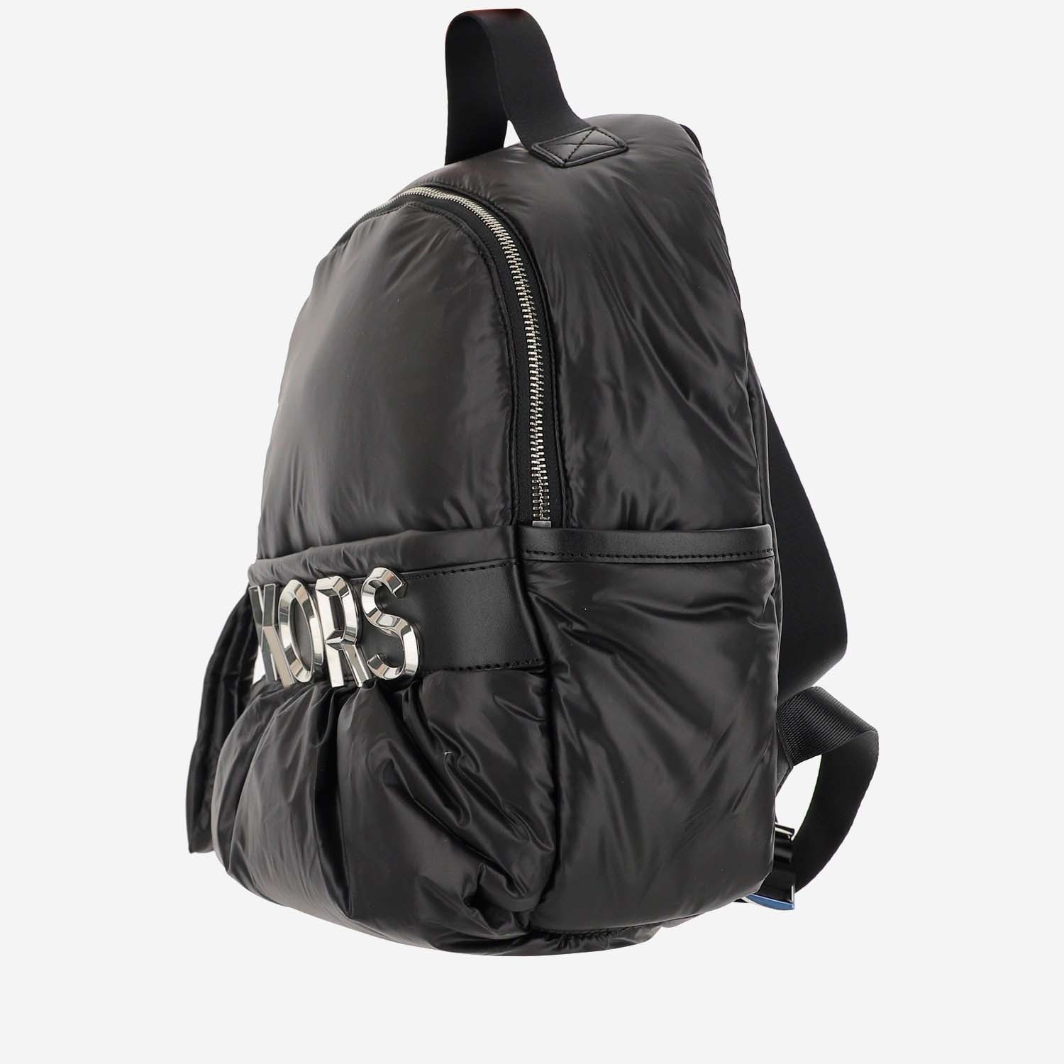 Michael Kors Maxi Logo Leonie Backpack In Black