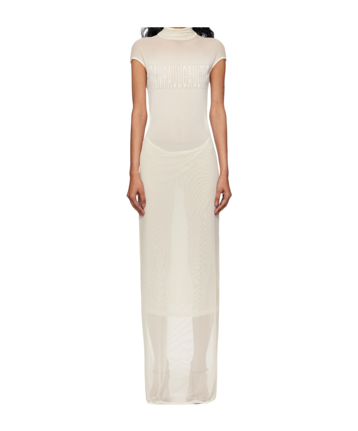 Jean Paul Gaultier Sleeveless Flock Dress