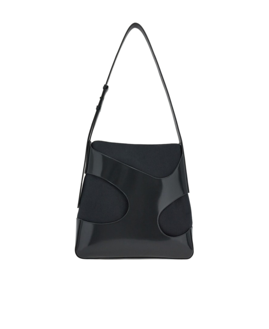 Shop Ferragamo Cut-out Leather Tote Bag In Black