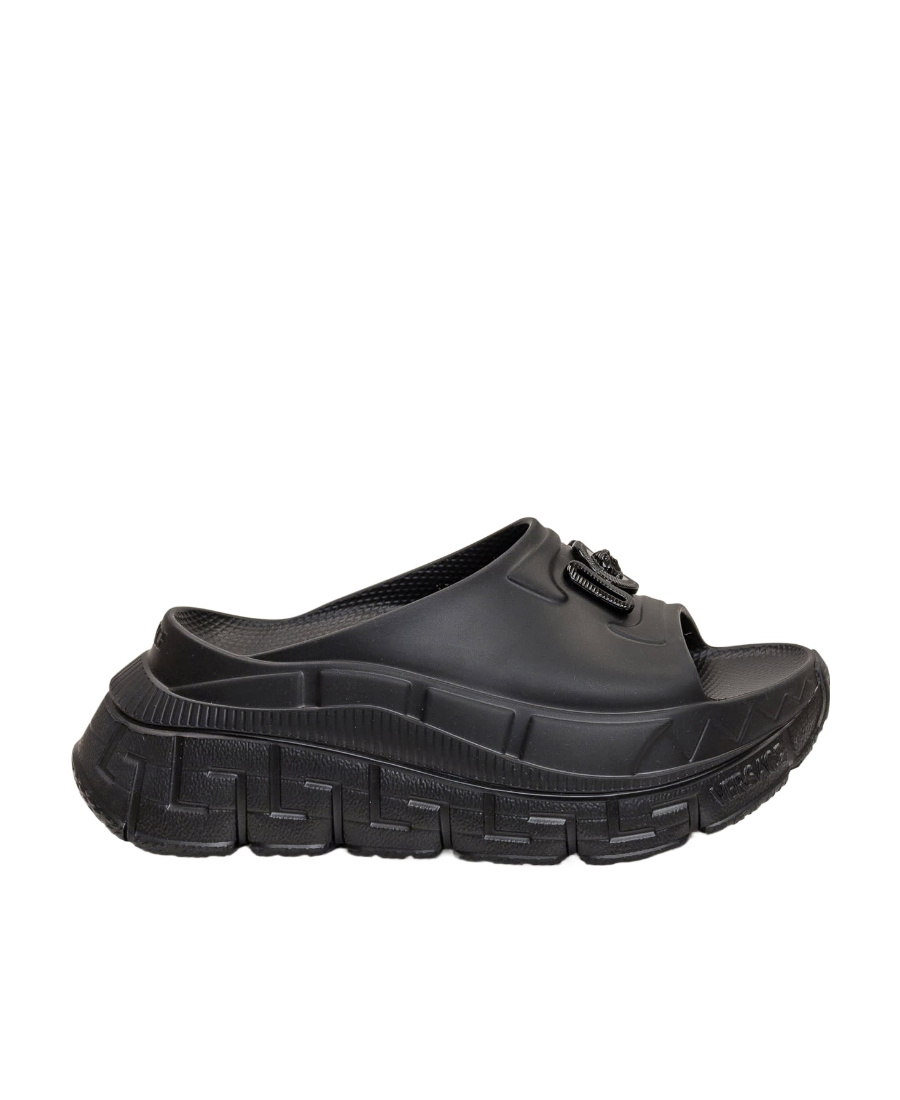Versace Medusa Chunky-sole Slides In Black