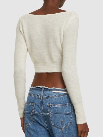 Shop Jacquemus Le Cardigan Alzou Knitted Cardigan