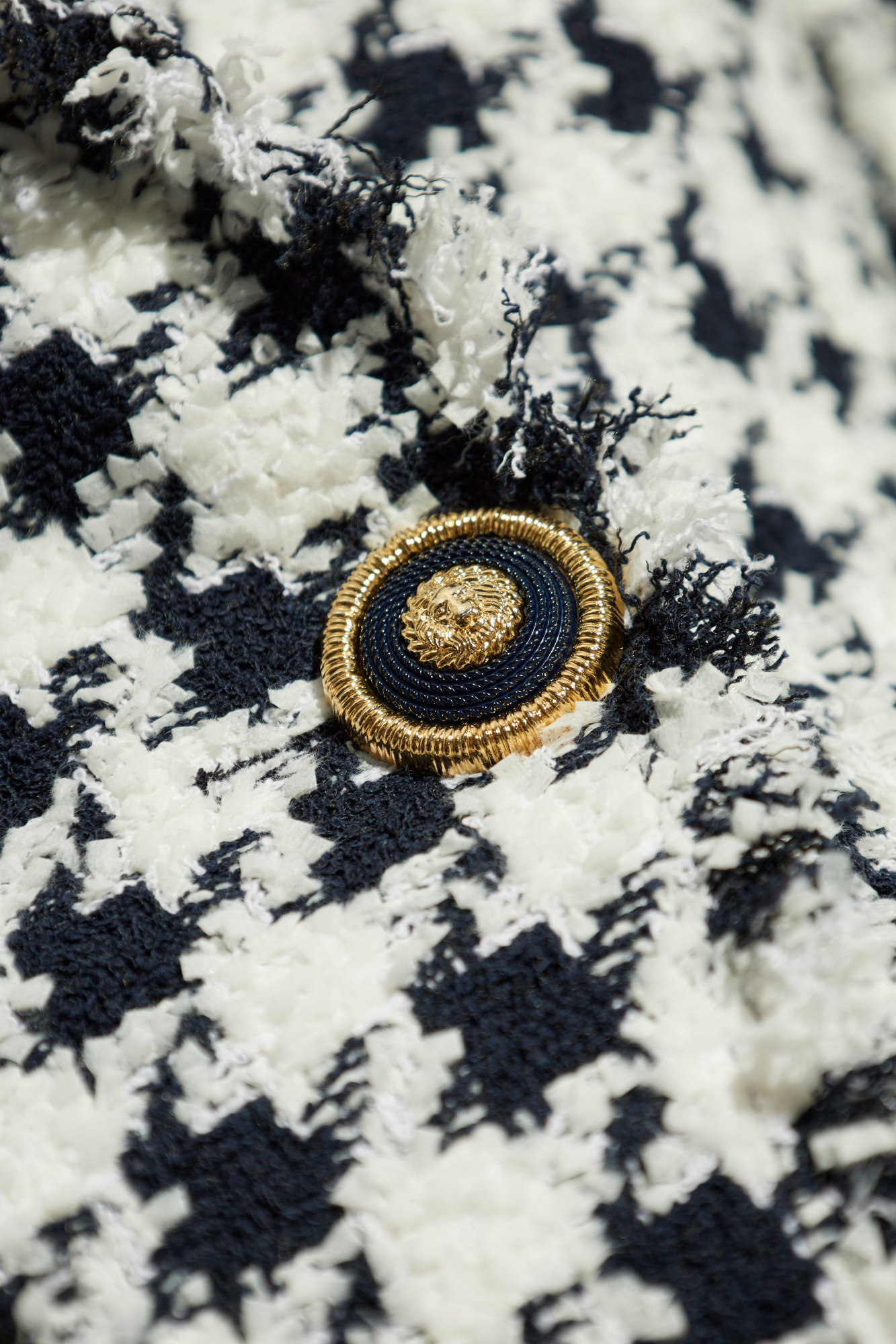 Shop Balmain Tweed Tailored Jacket In White
