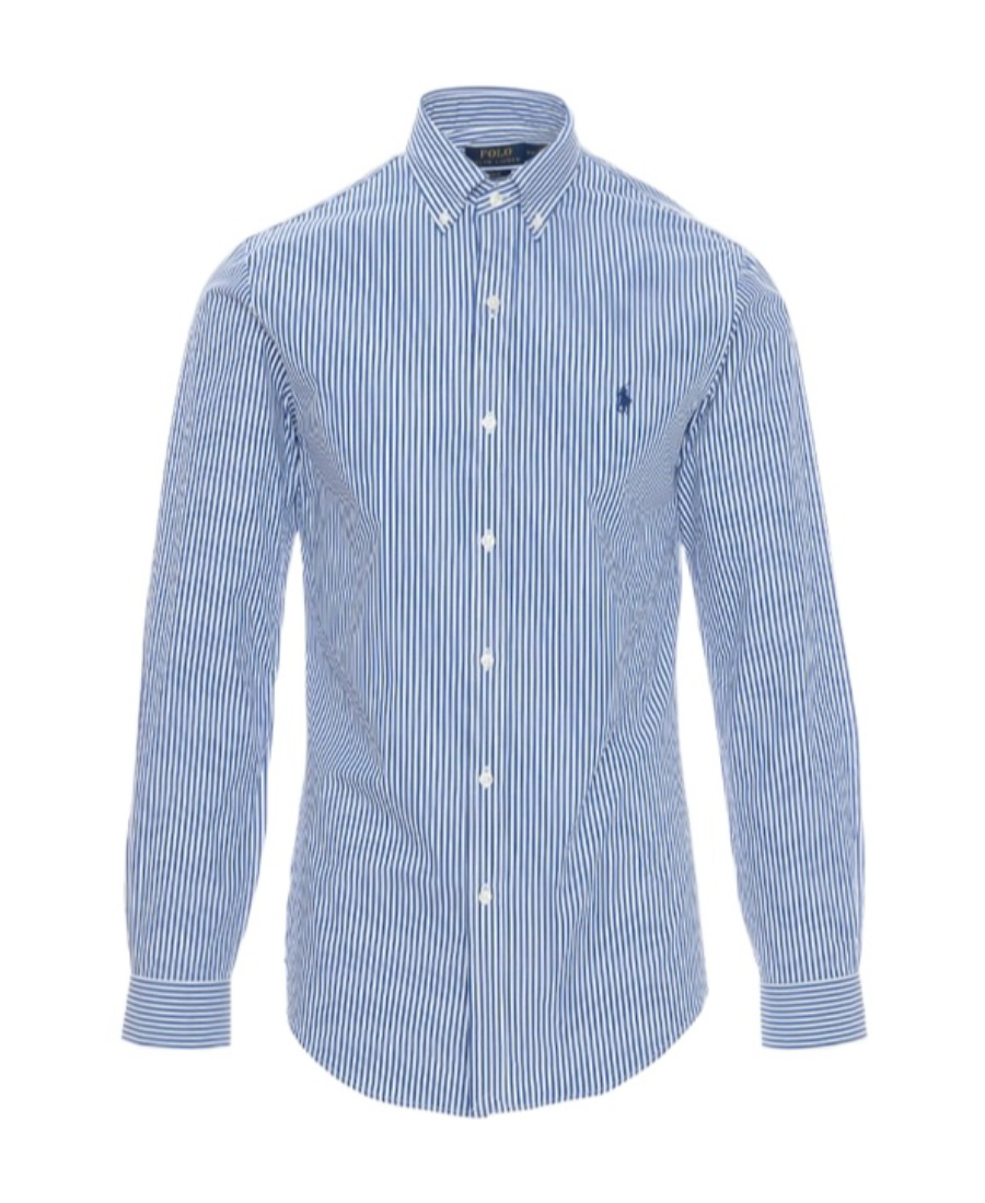 Polo Ralph Lauren Long Sleeve-sport Shirt In Blue