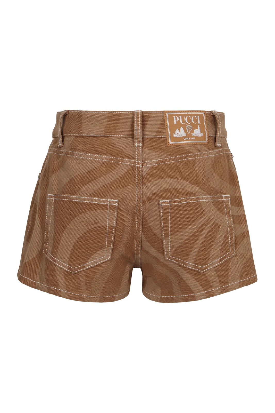 Pucci Print High Waist Shorts