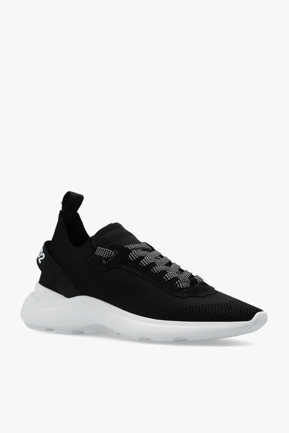 Dsquared2 Lace-up Low-top Sneakers In Black