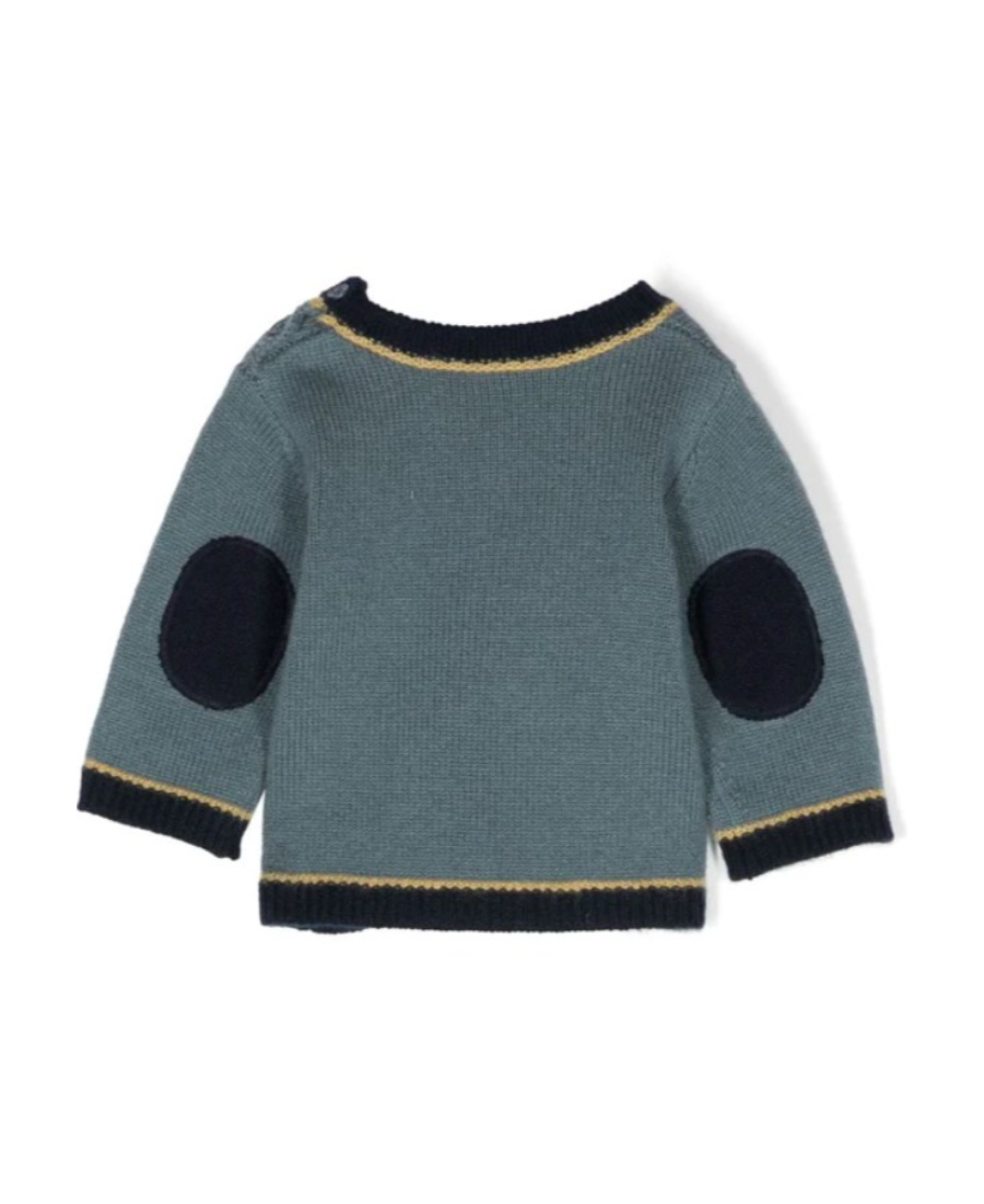 Bonpoint Printed Sweater In Blue