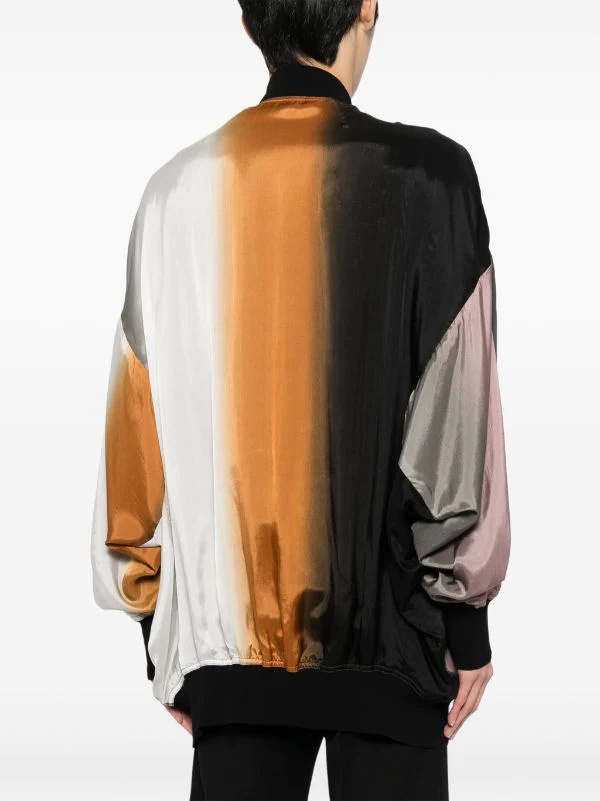 Rick Owens Long-sleeved Zipper Casual Jacket In Black