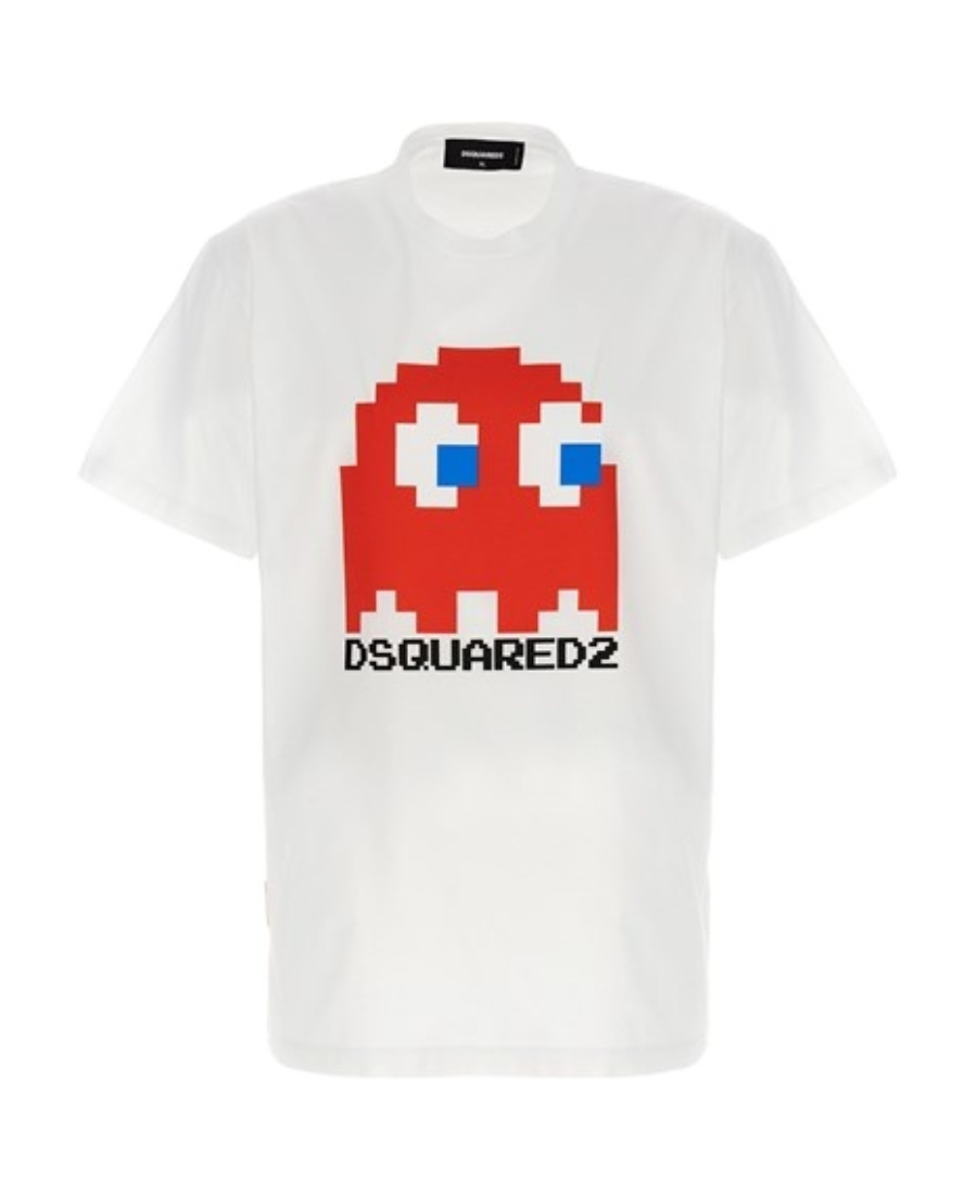 Dsquared2 Cartoon-print Cotton T-shirt In White