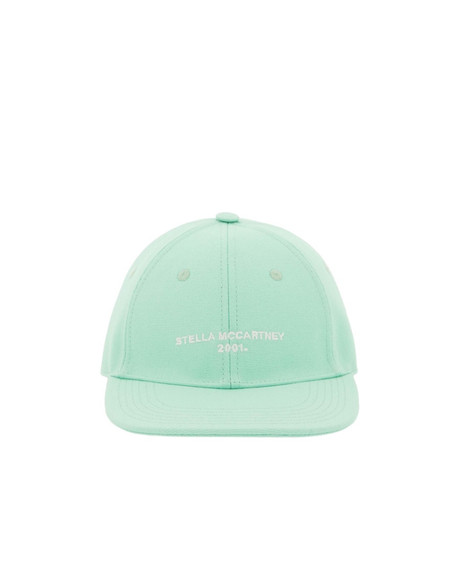 Stella Mccartney Baseball Cap With Embroidery In Green