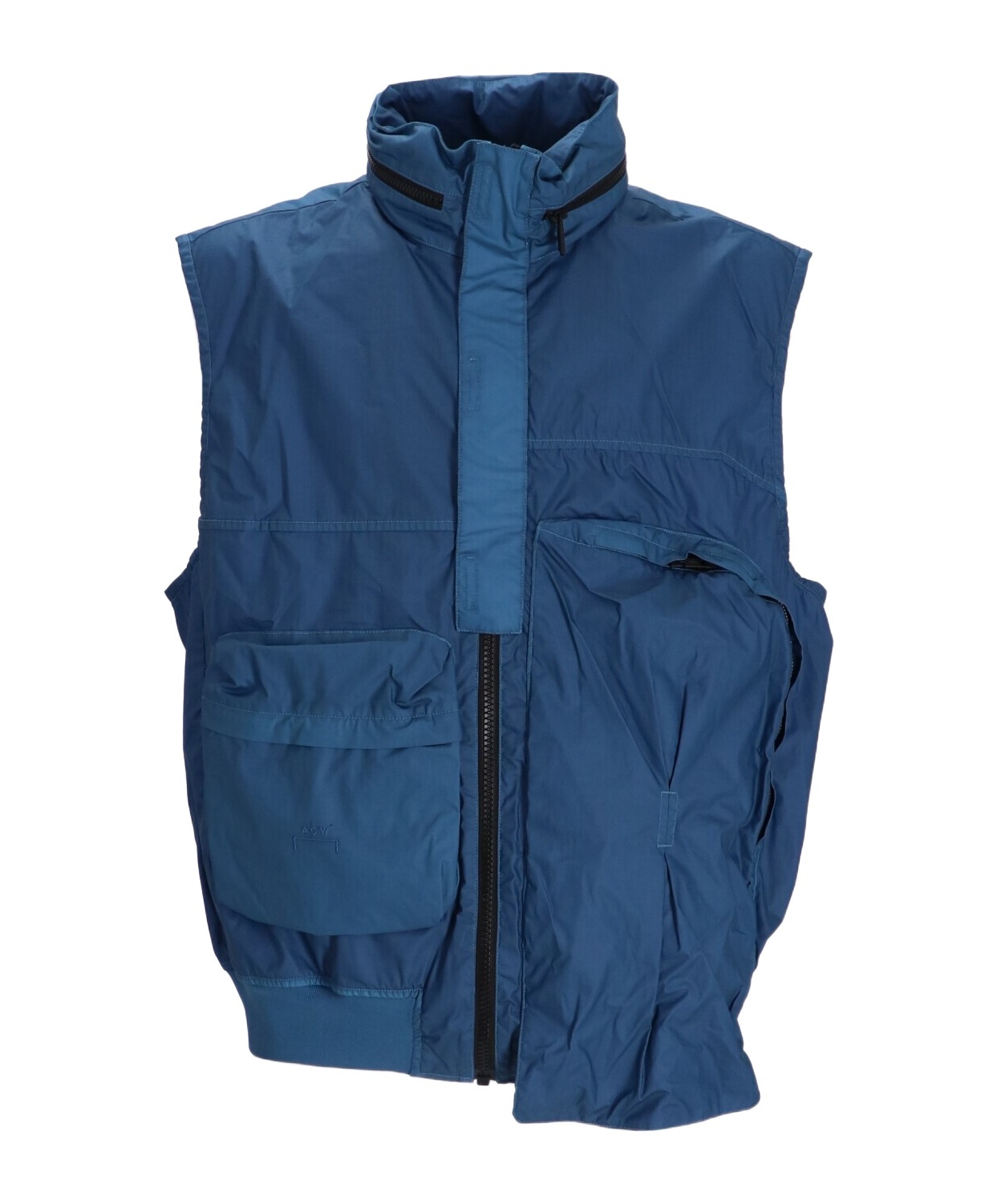 A-cold-wall* Asymmetric Cotton Gilet In Blue