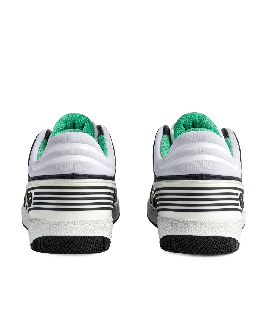 Gucci Basket Panelled Sneakers In White