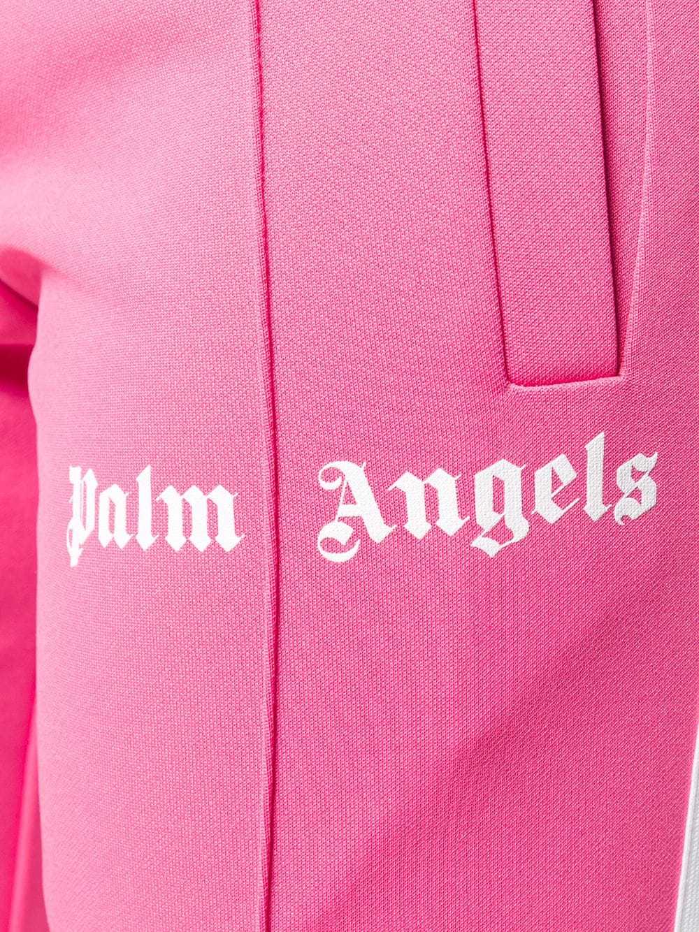 Shop Palm Angels Logo Printed Sweatpants In Pink