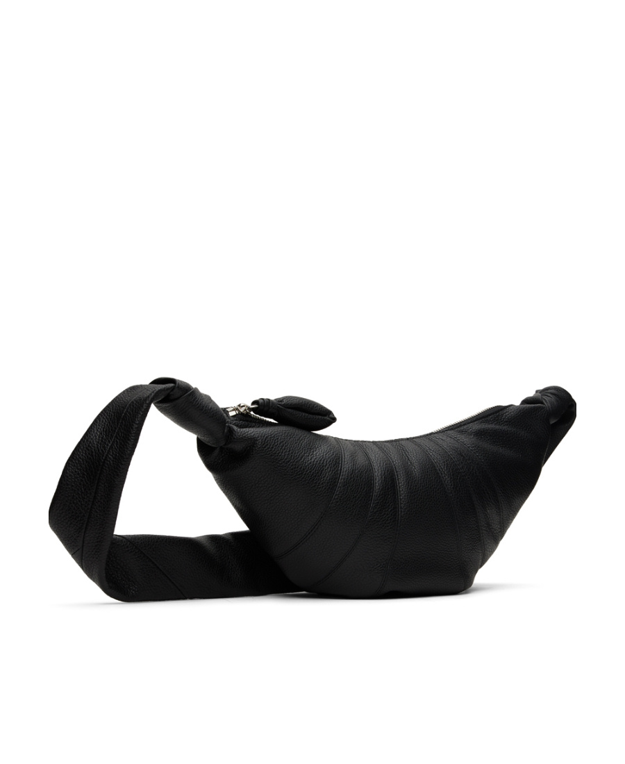 Lemaire Black Medium Croissant Bag In Black
