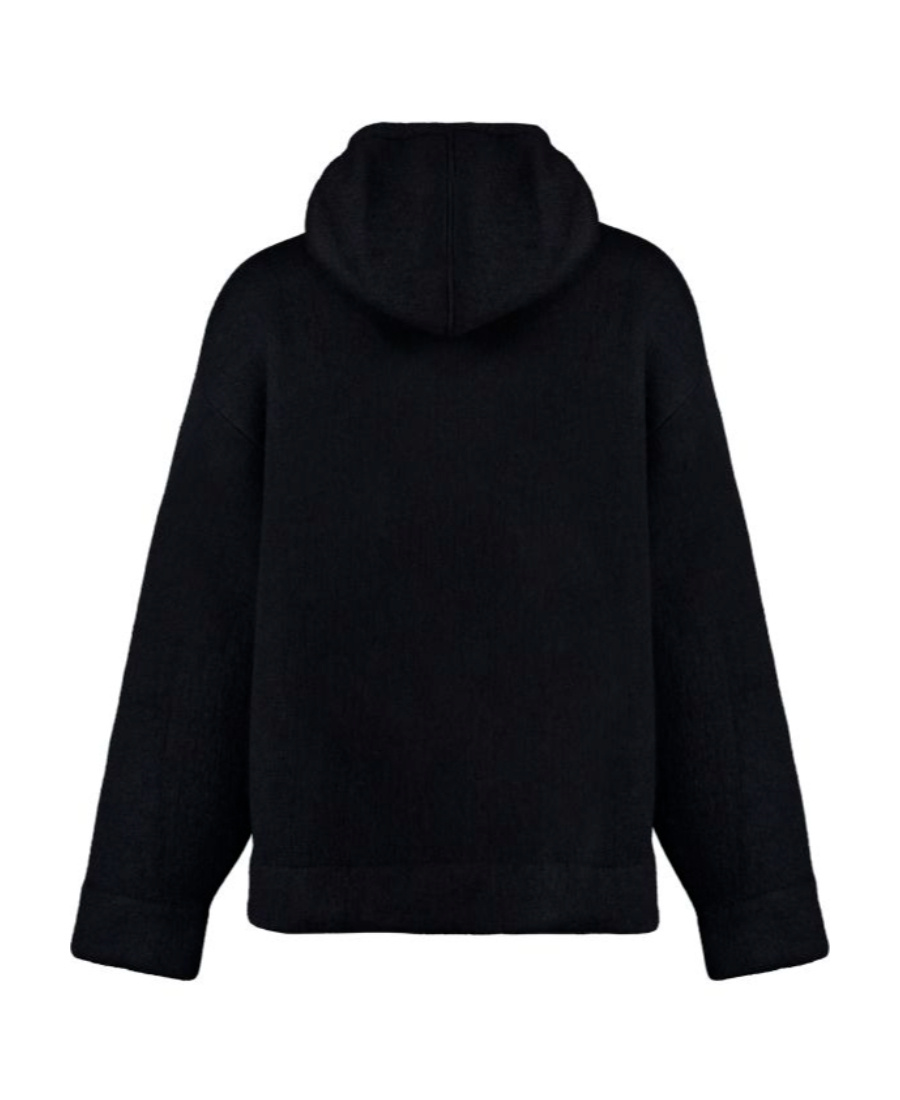 Off-white Blackwhite Windy Arrow Skate Hoodie In Black