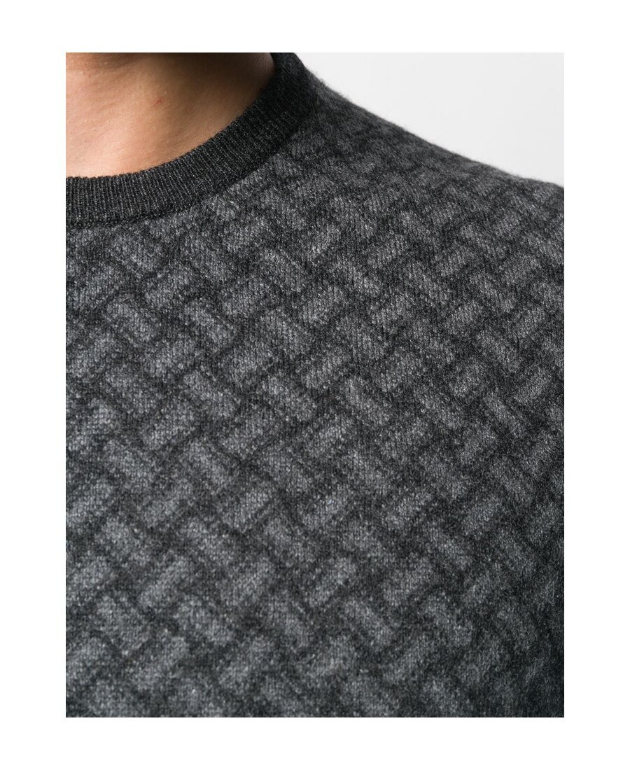 Drumohr Crew-neck Cashmere Sweater In Black