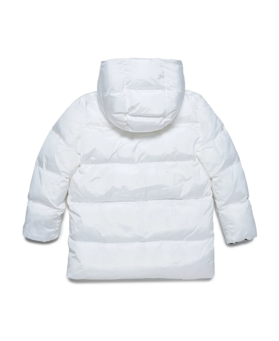 DSQUARED2 TEEN LOGO-PATCH PADDED COAT