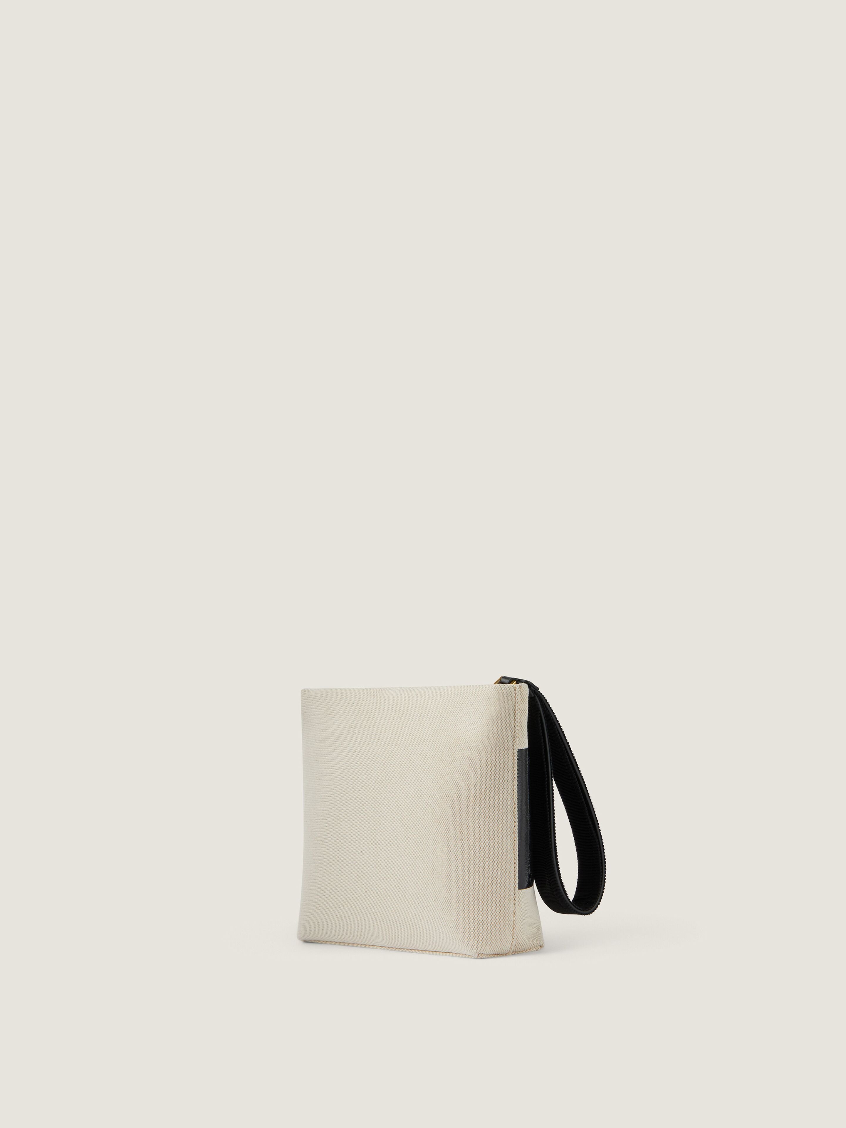 Givenchy Tape Pouch In Canvas In Multi