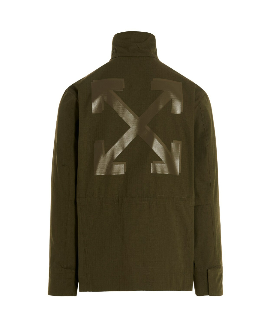 Off-white Arrows Lightweight Jacket In Green