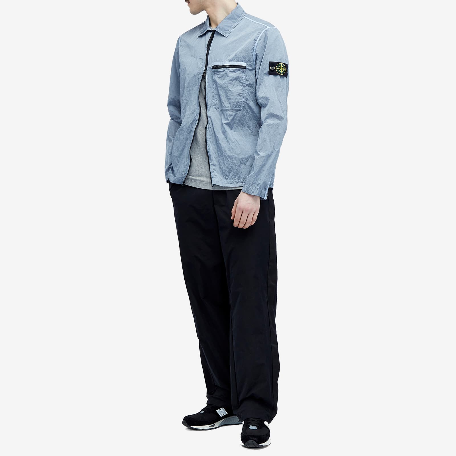 STONE ISLAND COMPASS-BADGE SHELL JACKET 