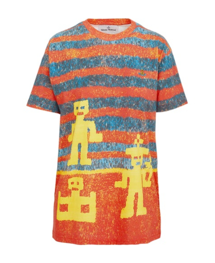 Shop Vivienne Westwood Wake Up Cavegirl Short Sleeved T-shirt In Red