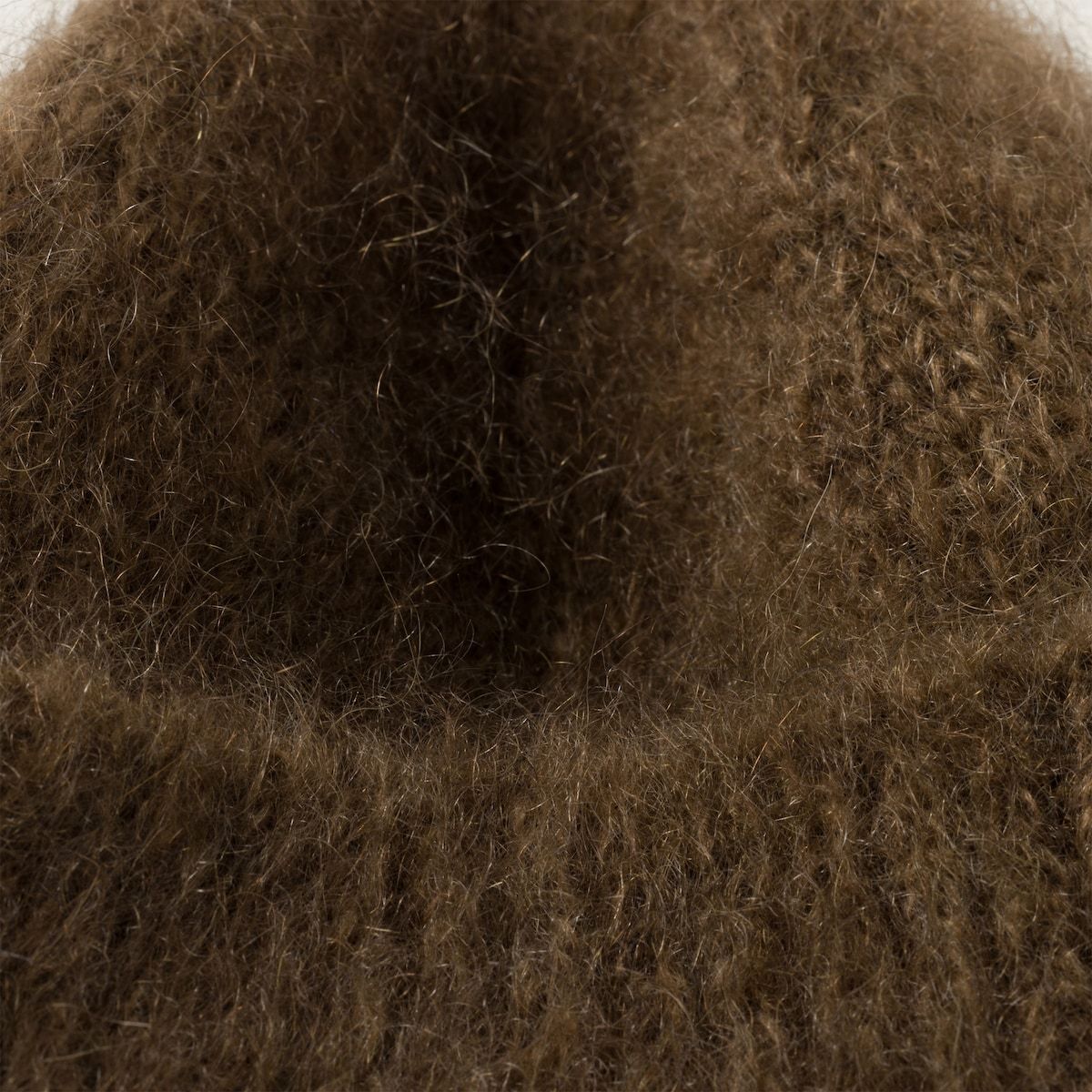 Miu Miu Mohair Beanie In Green