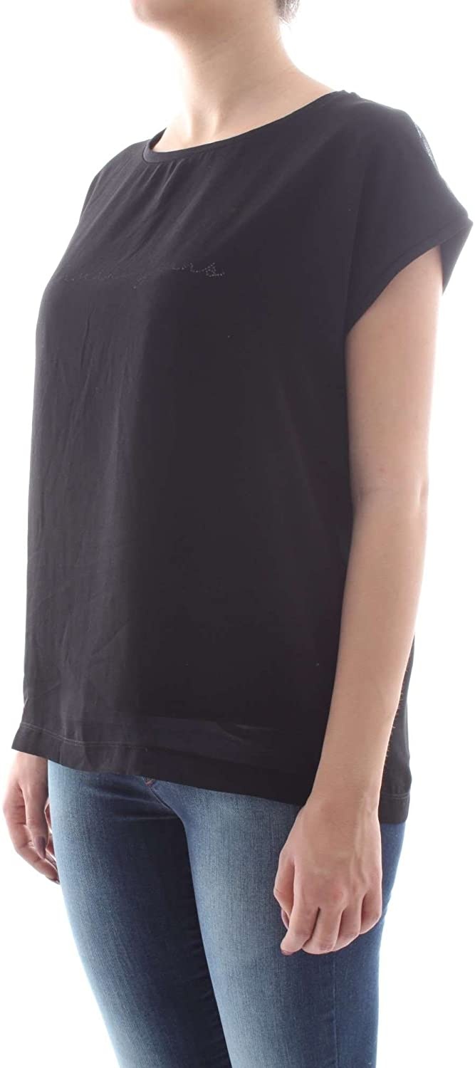 Shop Armani Jeans Logo Details T-shirt In Black