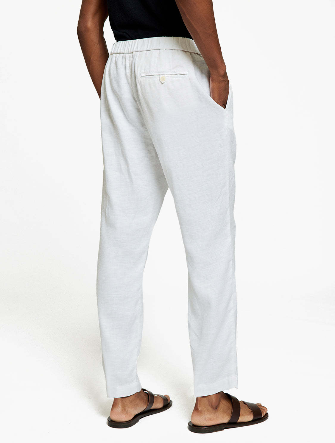 Frescobol Carioca Wide-legged Casual Pants In White